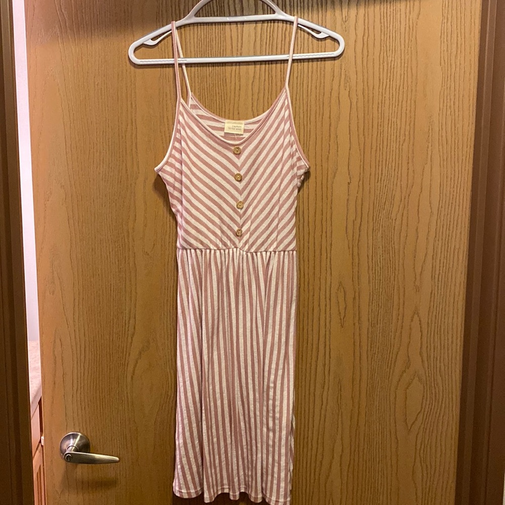 White and pink dress